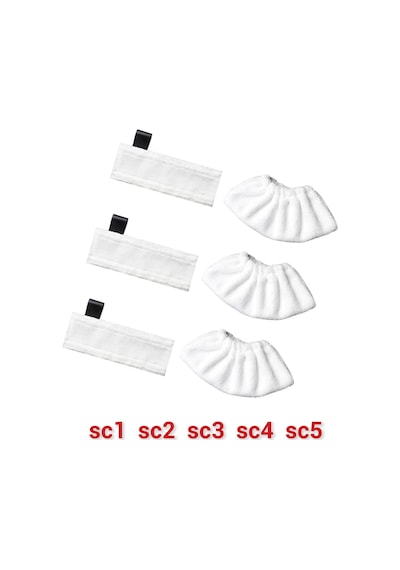 Sc1 Sc2 Sc3 Sc4 Sc5 Easyfix Yer Başlığı Havlu Seti Buhar Mop Yedek Bezi 6 Parça