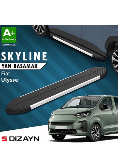 S-dizayn Fiat Ulysse Skyline Aluminyum Yan Basamak 213 Cm 2022 Üzeri A+ Kalite