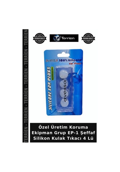 Özel Üretim Koruma Ekipman Grup Ep-1 Şeffaf Silikon Kulak Tıkacı 4 Lü