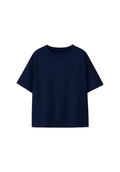 Zuzunga Unisex Basic Kısa Kollu Çocuk T-shirt Lacivert