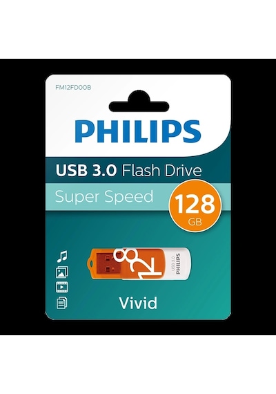 Phılıps 128gb Usb 3.0 100/150mb/s Fm12fd00b/00