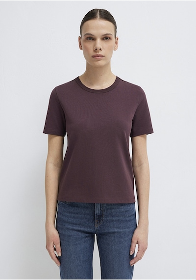 Mavi - Bordo Basic Tişört 1614067-70223 Bordo