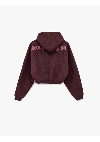 Koton Şardonlu Kapüşonlu Baskılı Simli Cep Detaylı Fermuarlı Sweatshirt Bordo 6wal10488ık Bordo Koton Şardonlu Kapüşonlu Baskılı Simli Cep Detaylı Fermuarlı Sweatshirt Bordo 6wal10488ık Bordo