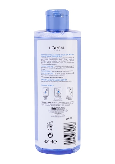 L'Oreal Paris Micellar Normalden Karmaya Hassas Ciltler için Kusursuz Makyaj Temizleme Suyu 400 ML