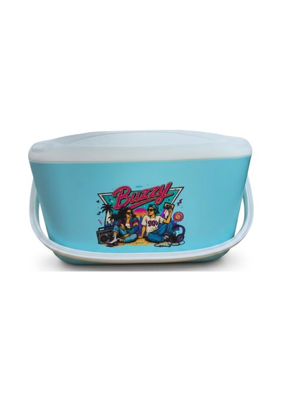 20 Lt Buzzy Retro Buzluk Termos 1179 Cooler Box -398 Açık Mavi