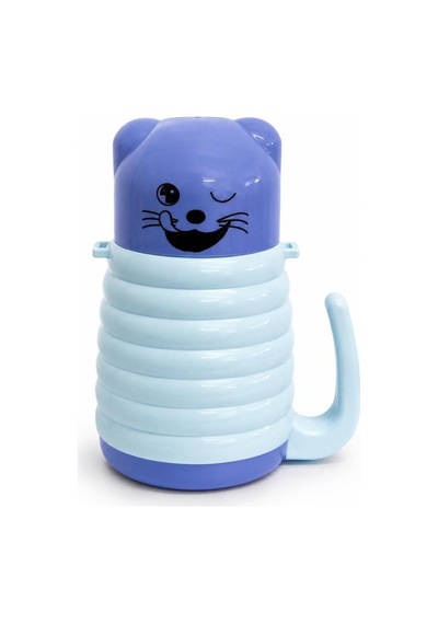 Çocuk Çelik Matara - Emojili - 350 Ml - Mavi - 200339 Diğer