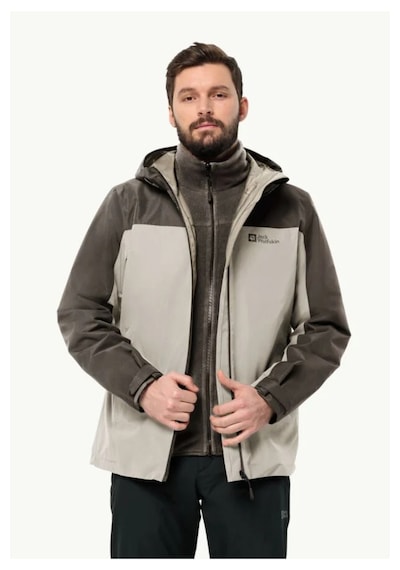 Jack Wolfskin 1115311 A0029 Taubenberg 3ını Jkt M Erkek Outdoor Ceketi Bej Bej