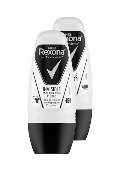 Rexona Invisible Black+White Erkek Roll-On Deodorant 2 x 50 ML