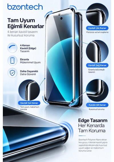 Redmi Note 15 Pro 4g Uyumlu Polymer Nano Ekran Koruyucu Tam Kaplayan