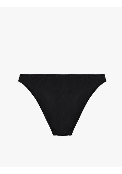 Koton Metal Toka Detaylı Klasik Bikini Altı Siyah 6sak00087mm