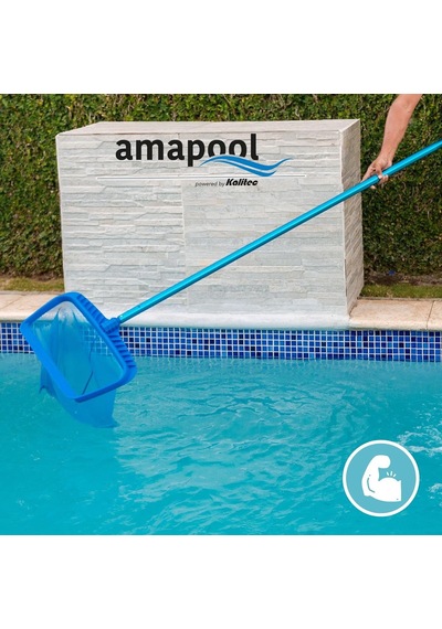 Amapool Havuz Kepçesi Deluxe Dip Kepçesi Ø 28 Mm Derin İnce Gözenekli Ağ İle Derin Kepçe, Ekstra Dayanıkl