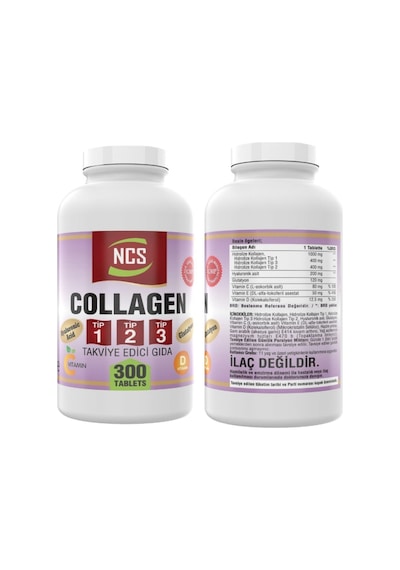 Kollajen Tip 1-2-3 300 Tablet & Shark Cartilage 120 Tablet