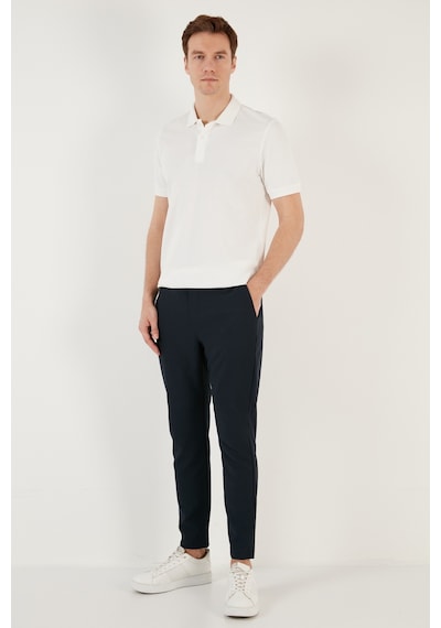 Buratti Pamuklu Regular Fit Düğmeli Erkek Polo Yaka T Shirt 5902739 Beyaz