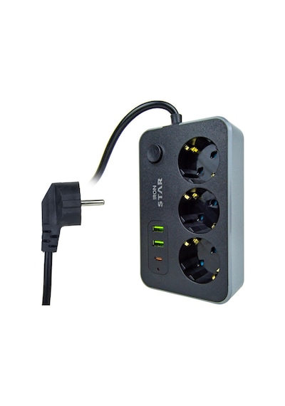 Ironstar 2mt 3xusb Akım Korumalı 3 Soketli Priz 2 M