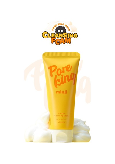 Gözenek Arındıran&siyah Nokta Karşıtı Temizleme Köpüğü A'pıeu Pore King Minji Trouble Cleansing Foam, 8115