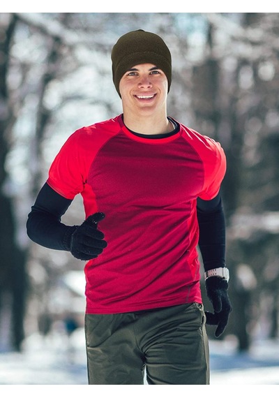 Yılmazel Unisex Kışlık Polar Kadın Erkek Bere Düz Renklerde Stand Yeşil