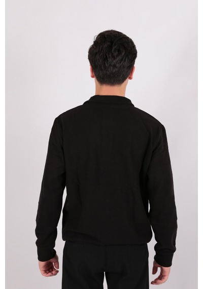 Five Pocket Fp24b2105 Erkek Dik Yaka Çıt Çıtlı Sweatshirt Siyah