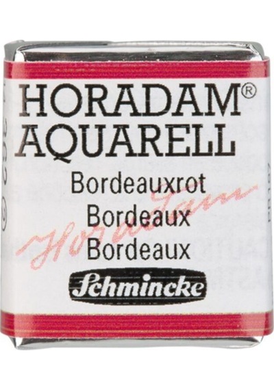 Schmincke Horadam Aquarell Artist Sulu Boya Bordeaux Yarım Tablet