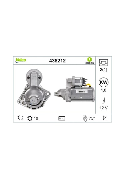 Marş Motoru Valeo 438212 Opel Corsa / Fiat Albea / Doblo