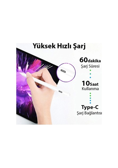 Ally Universal Active Touch Kapasitif Stylus Tablet-telefon Dokunmatik Kalem- 5775 Renkli