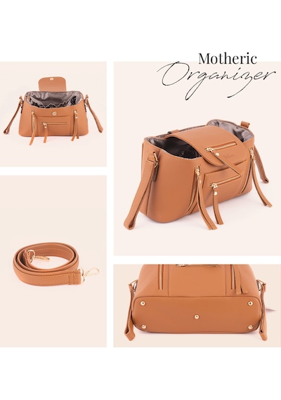 Motheric Bebek Arabası Organizer Çantası Taba