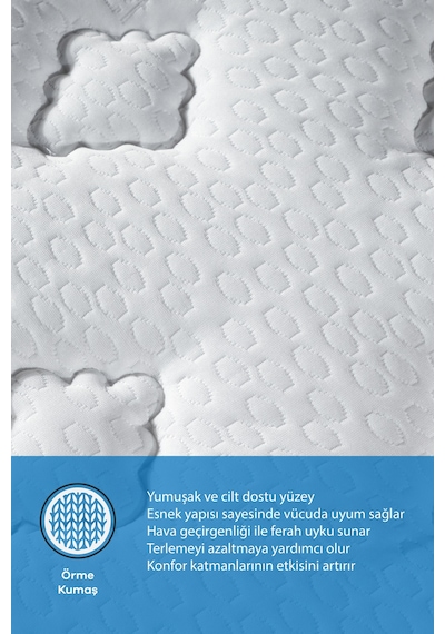 Micado Double Soft Pocket Yaylı Torba Yaylı Yatak Çift Kişilik