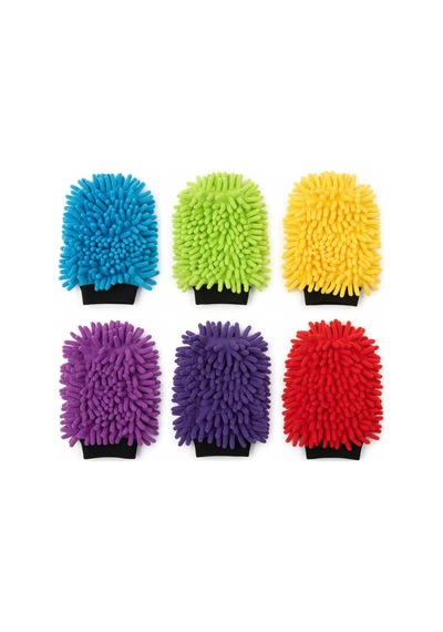 Orret Home Mikrofiber Peluş Araç Yıkama Ve Temizlik Eldiveni Çift Taraflı Oto Yıkama Eldiveni, Toz Alma Ve Kurulama Eldiveni, Ev Ve Araç İçi Kullanıma Uygun 256