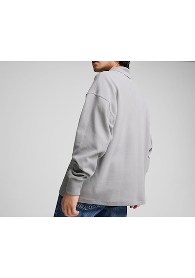 Puma Mapf1 Longsleeve Polo Erkek Günlük Uzun Kollu Polo Tişört 62733902 Gri 62733902 Gri