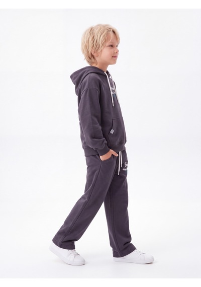 Toontoy Kids Toontoy Erkek Çocuk Kapüşonlu Break The Rules Baskılı Eşofman Takım Füme Toontoy Kids Toontoy Erkek Çocuk Kapüşonlu Break The Rules Baskılı Eşofman Takım Füme