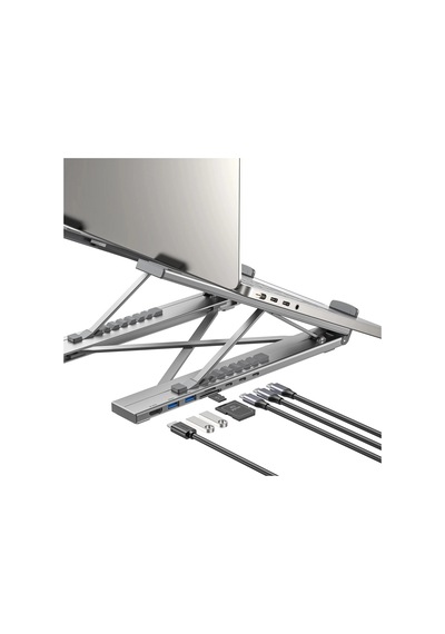 Unıtek Katlanabilir Notebook Standı Ve Bağlantı İstasyonu D1137agy01 Çok Renkli