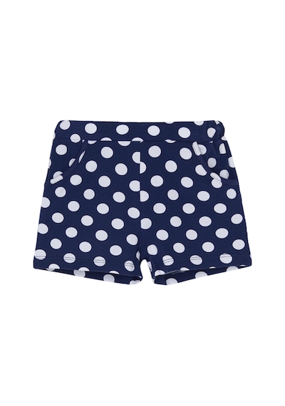 Lovetti Açık Lacivert Kız Çocuk Polka-Dot Desen Cepli Şort 8758L012 Açık Lacivert