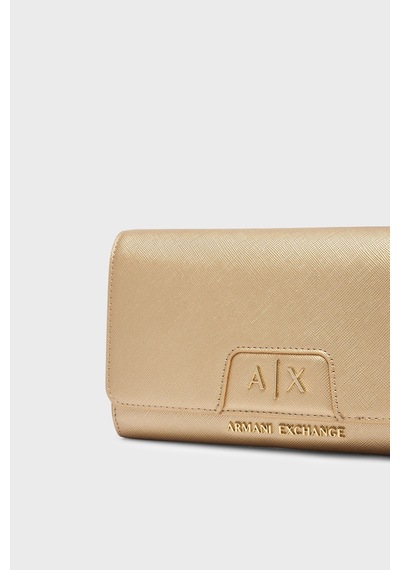 Armani Exchange Çıkarılabilir Zincir Askılı Portföy Cüzdan Kadın Cüzdan Xw000358 Af26570 F1020 Ekru