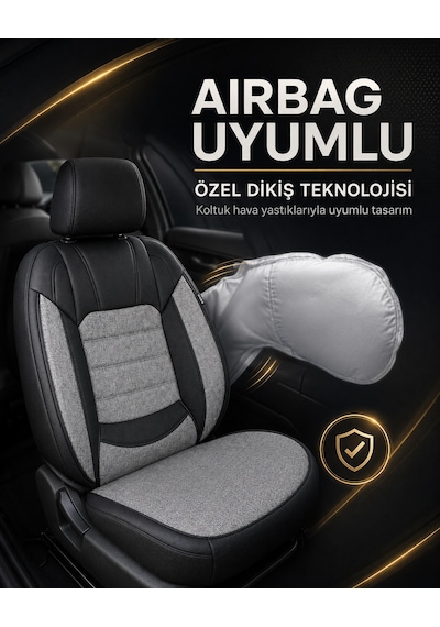 Mitsubishi Asx 2012 High Qualıty Koruyucu Gri Oto Koltuk Kılıfı
