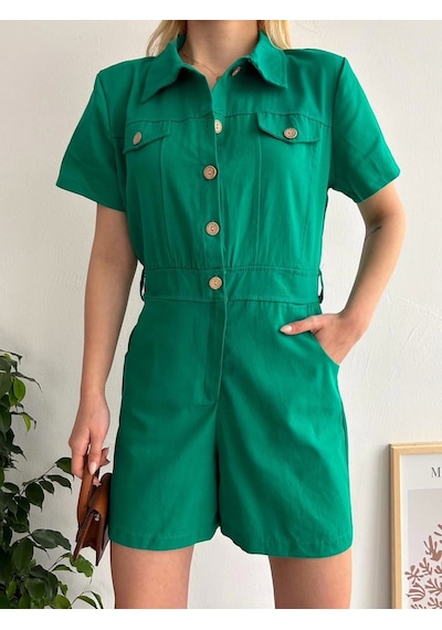 Gabardin Tulum S24761 Yeşil