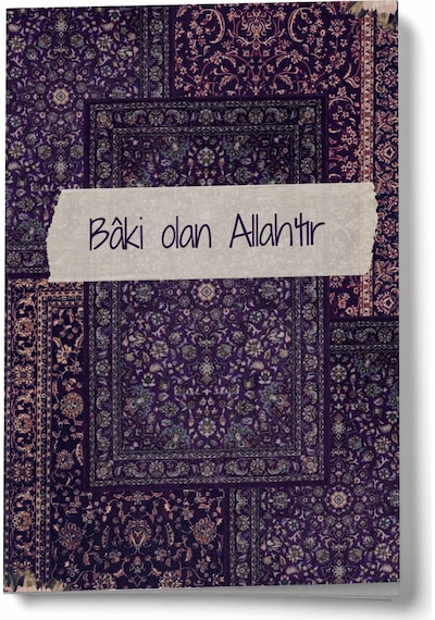 Sufi Serisi 5 Bâki Olan Allah Tır A6 Çizgili Mini Defter Not Defteri Çok Renkli