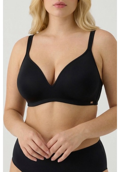 Amarelle Sienna Siyah Comfort Bra Büyük Beden Toparlayıcı Sütyen- Balensiz, Dolgusuz, Kalın Askılı Amarelle Sienna Siyah Comfort Bra Büyük Beden Toparlayıcı Sütyen- Balensiz, Dolgusuz, Kalın Askılı