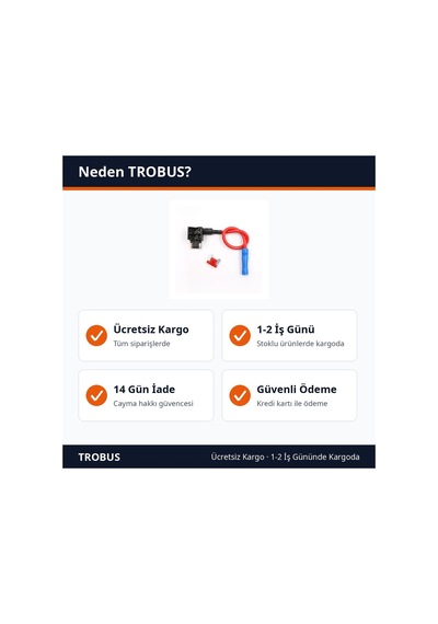 Trobus Fuse Tap Sigorta Çoklayıcı Mikro Bıçak Tipi Adaptör 1 Adet Diğer