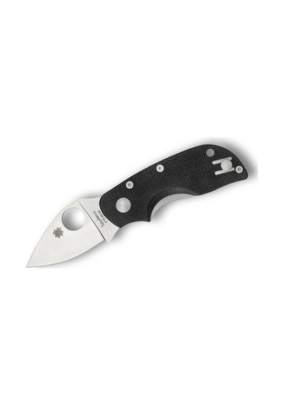 Spyderco Chicago Black G-10 Plainedge Kamp Çakı Siyah