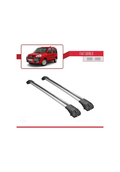 Fiat Doblo 2000-2009 Arası İle Uyumlu Ace-1 Ara Atkı Tavan Barı Gri