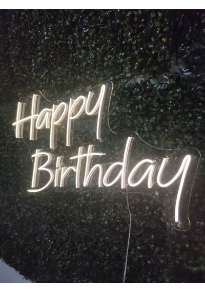 Happy Birthday Doğum Günü Neon Led Tabela 70x30cm