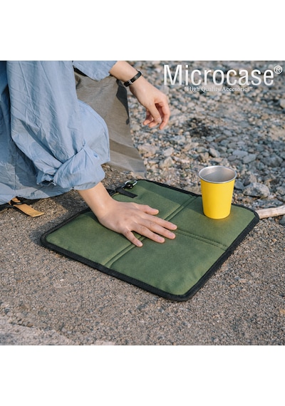 Microcase Piknik Kamp Balıkçılık Outdoor İçin Katlanır Ve Taşınabilir Minder 34x36 Cm Al5563 Gri