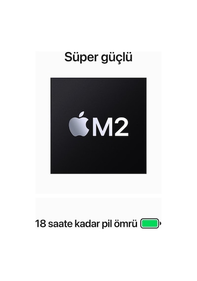 Apple Macbook Air MQKP3TU/A M2 CPU 10C GPU 8 GB 256 GB 15"Macos Dizüstü Bilgisayar