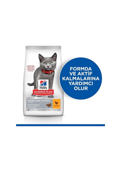 's Scıence Plan Kısırlaştırılmış Tavuklu Yavru Kedi Maması 1.5 Kg