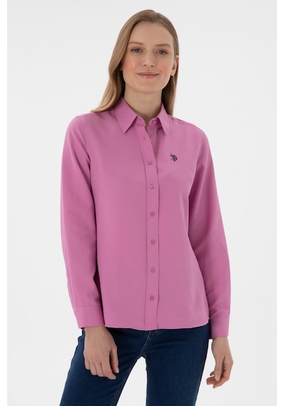 U.s. Polo Assn. Kadın Fuşya Gömlek Basic 50307726-vr023 Fusya Fuşya