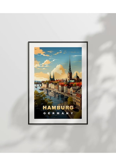 Çerçevesiz Poster Kuzeyin İncisi Hamburg