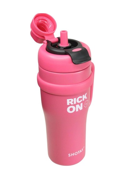 Shotay St-8919 Çift Kullanım Pipetli/rahat İçim Fuşya 1000ml Çelik Termos Diğer