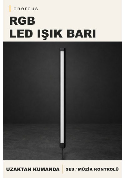 Onerous Rgb Işık Efektli Müzik Duyarlı Led Işık, Müzik Kontrollü Çok Renkli