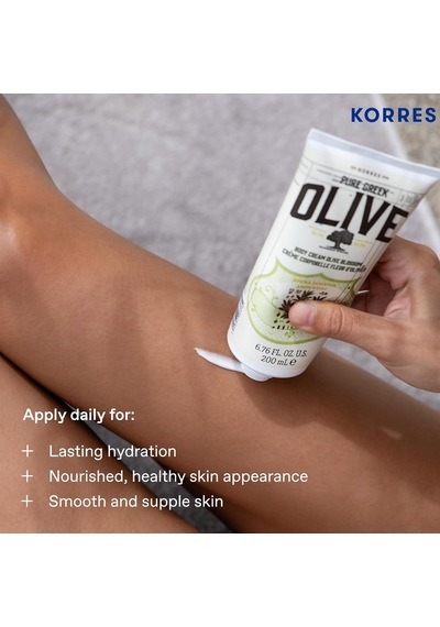 Pure Greek Olive Body Cream Olive Blossom 200 Ml - Saf Zeytinyağlı Vücut Kremi Zeytin Çiçeği
