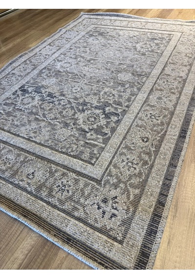 Luxess Halı Alpaca 1191 Kahve Eskitme Desenli Makine Halısı Kahverengi