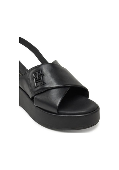 Kadın Hw Padded Leather Sandal Sandalet Fw0fw08808bds Siyah